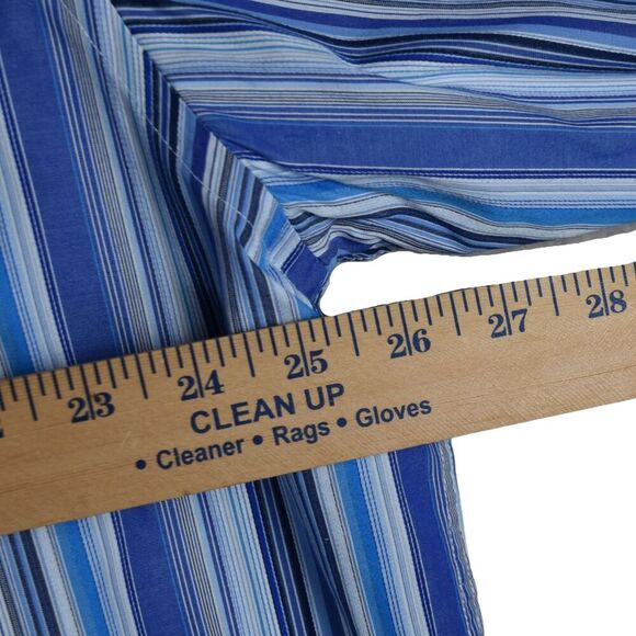 Bugatchi Men's Shirt Flip Cuff Long Sleeve Stripes & Paisley Luxurious XXXL 3XL - Picture 7 of 10